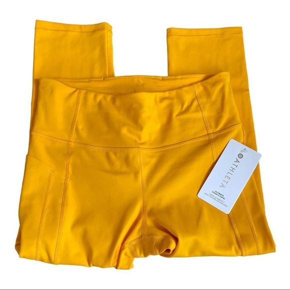 Athleta Ultimate Stash II Capri NWT Golden Spark XS Petite​ - Picture 2 of 8
